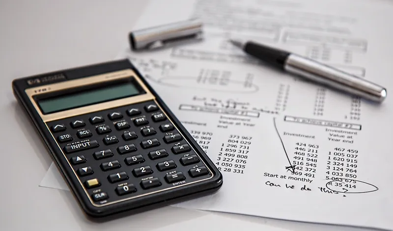 Calculadora sobre planilha financeira