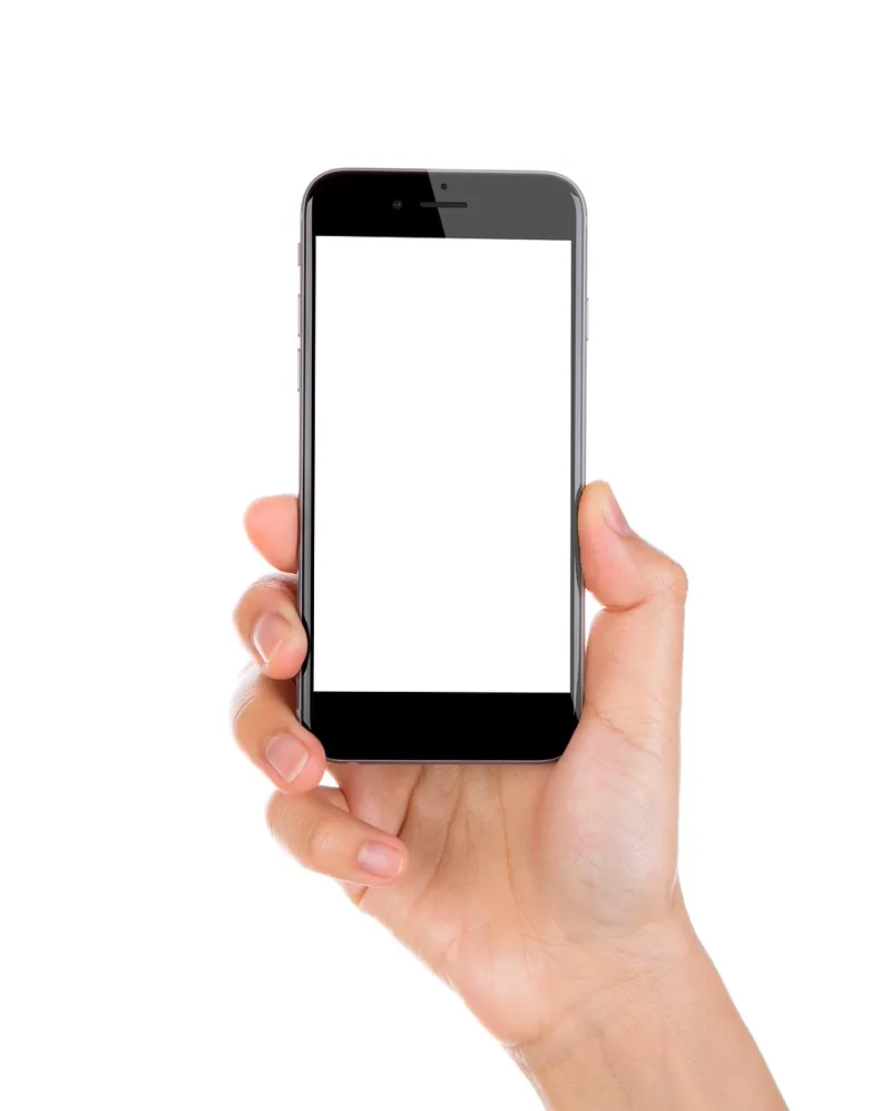 Celular com aplicativo aberto na tela